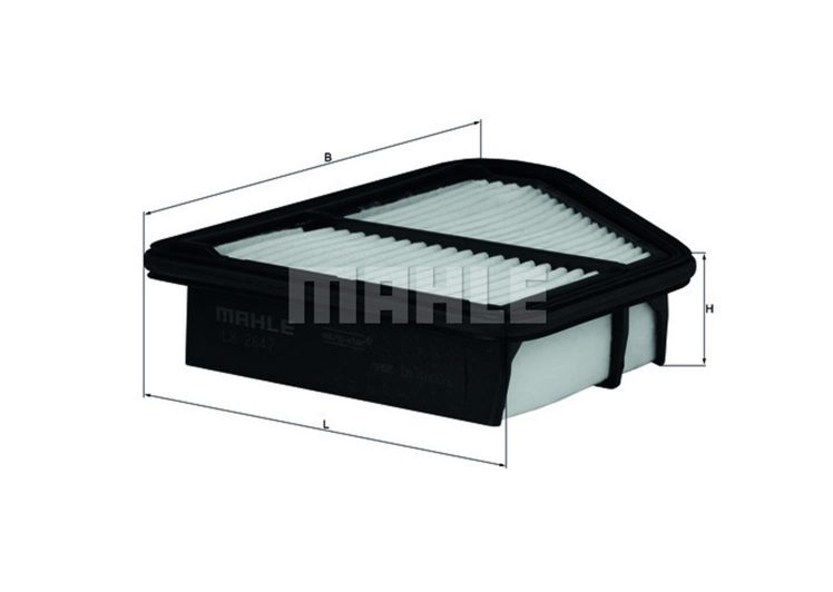 MAHLE filter zraka HONDA LX 2647 CIVIC MK 7 HATCH 1.4 (FK1, FN4) 08->