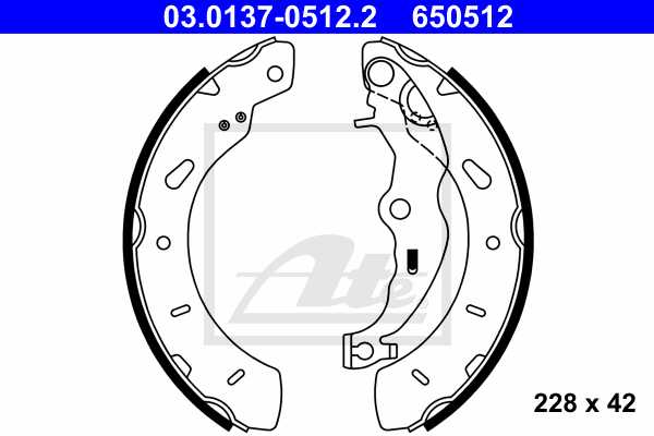 ATE pakne FORD 03.0137-0512.2 f0cus iii 12->, d228/42