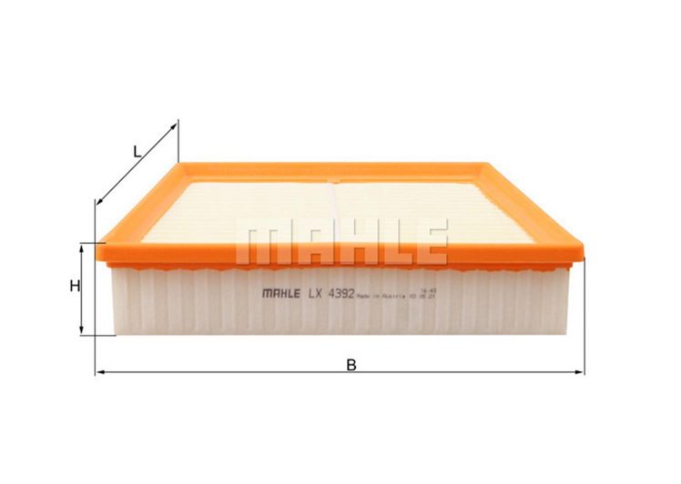MAHLE filter zraka LAND ROVER LX 4392 RANGE ROVER EVOQUE 2.0 D 15->