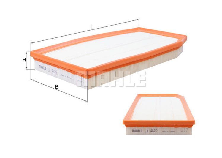 MAHLE filter zraka MB LX 4872 C-CLASS (W205) BENZIN 18->