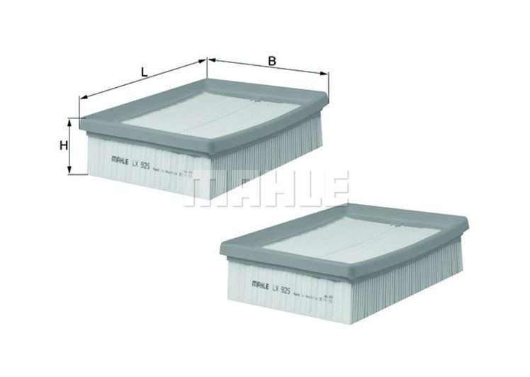 MAHLE filter zraka VW LX 925/S POLO 1.4 99 -> 2KOM