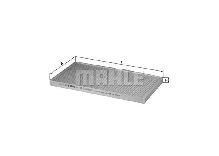 MAHLE filter kabine VW LA 58 A-6 1.8 95 ->