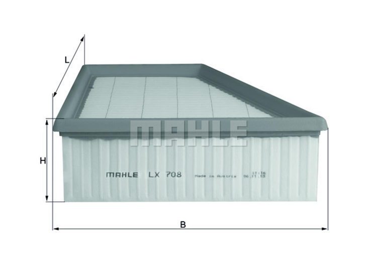 MAHLE filter zraka ŠKODA LX 708 FABIA 1.4 00 ->