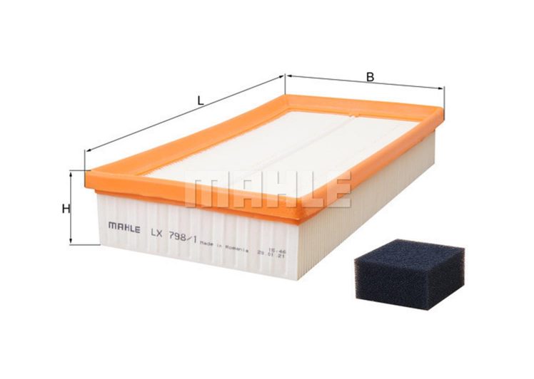 MAHLE filter zraka FORD LX 798 FOC US 1.4 16V 98 ->