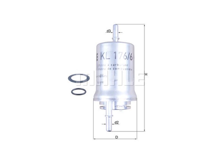 MAHLE filter benzina ŠKODA KL 176/6D FABIA 99-> ,POLO 1.4 16V 01 ->
