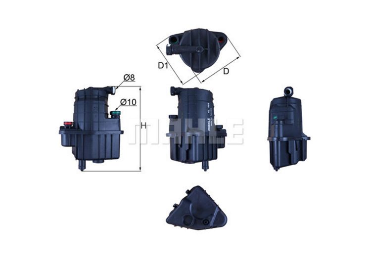 MAHLE filter nafte RENAULT KL 469 CLIO III,MODUS 1.5DCI 04->
