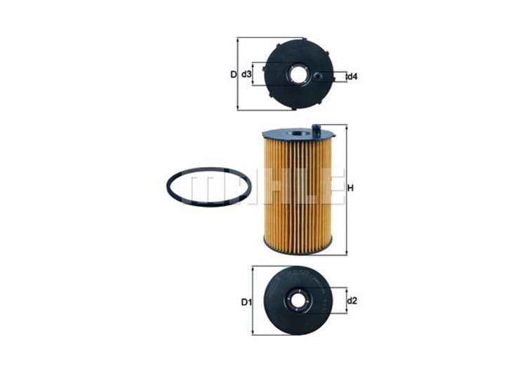 MAHLE filter ulja PEUGEOT OX 2052D P-407 2.7HDI 04->