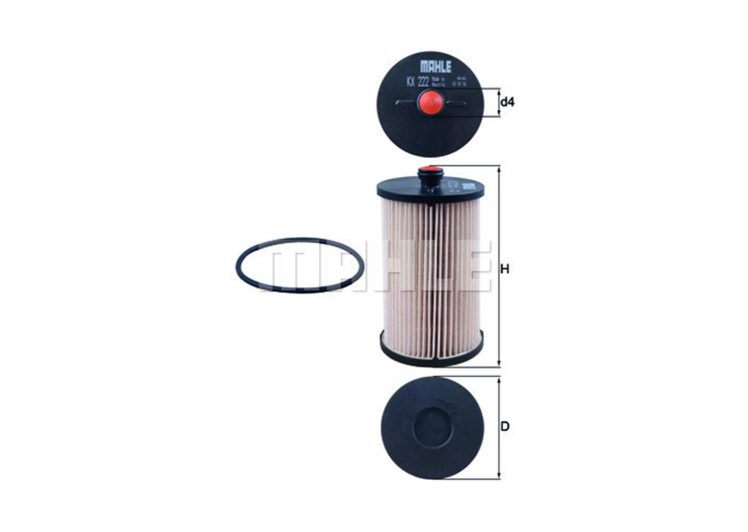 MAHLE filter nafte VW KX 222D/26.012.00 CRAFTER 30-35 2.5TDI 06->