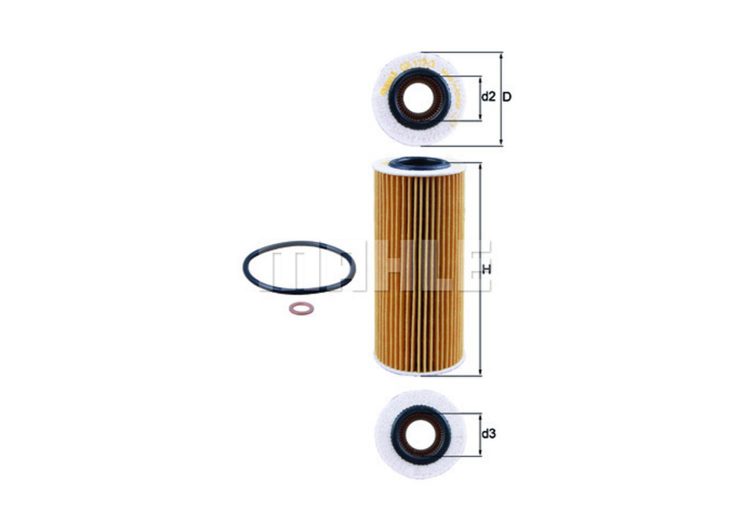 MAHLE filter ulja BMW OX 177/3D 330D,530D 04->