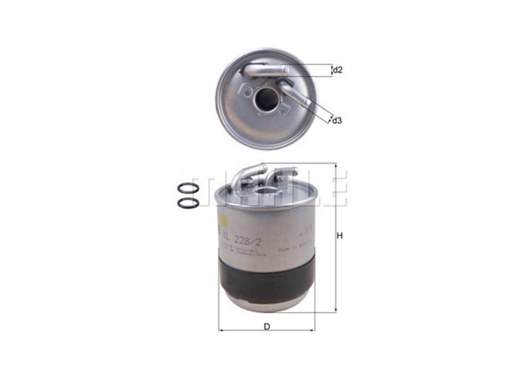 MAHLE filter nafte MB KL 228/2D MB W211 E220CDI 02->