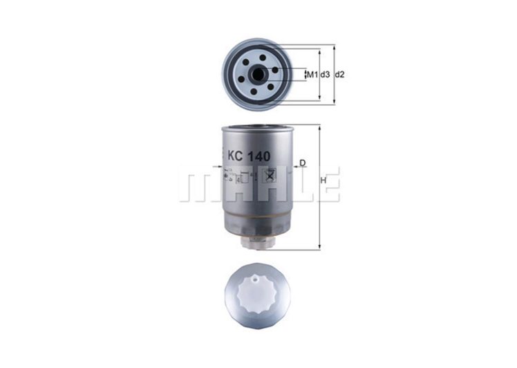 MAHLE filter nafte ALFA KC 140 KIA,MATRIX,A-147,A-156 1.9JTD,2.4JTD 00->