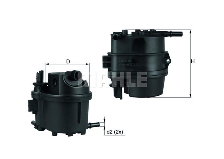 MAHLE filter nafte CITROEN KL 418/KL 779 C-1,C-2,C-3,P-206,207,307 1.4 HDI 01-> S GRIJAČEM