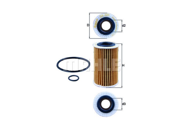 MAHLE filter ulja RENAULT OX 209D CLIO,TWINGO 01-> ULOŽAK