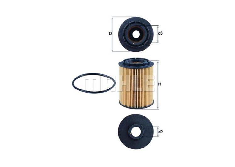 MAHLE filter ulja VW OX 160D T5 03-> A8,PASSAT