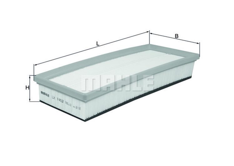 MAHLE filter zraka PEUGEOT LX 1452 P-206 1.6HDI 04-> ,C-3 1.4HDI 16V 02->