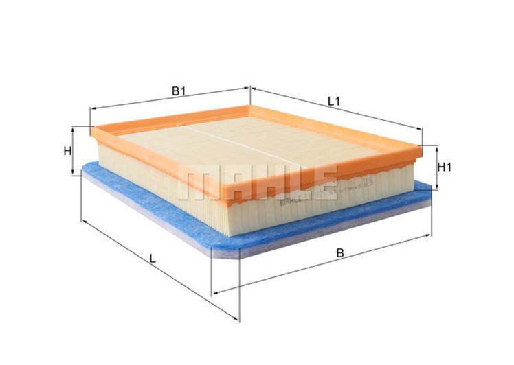 MAHLE filter zraka OPEL LX 1825 CORSA C 1.3CDTI 03 ->