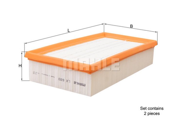 MAHLE filter zraka BMW LX 693/S BMW 740D -> 01