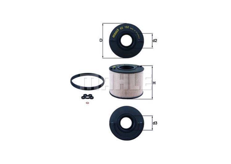 MAHLE filter nafte VW TOUAREG 3.0 V6 TDI 04-> Q7 3.0TDI 06->