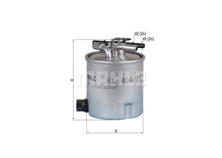 MAHLE filter nafte RENAULT KL 404/25 LOGAN DACIA 1.5DCI 05->