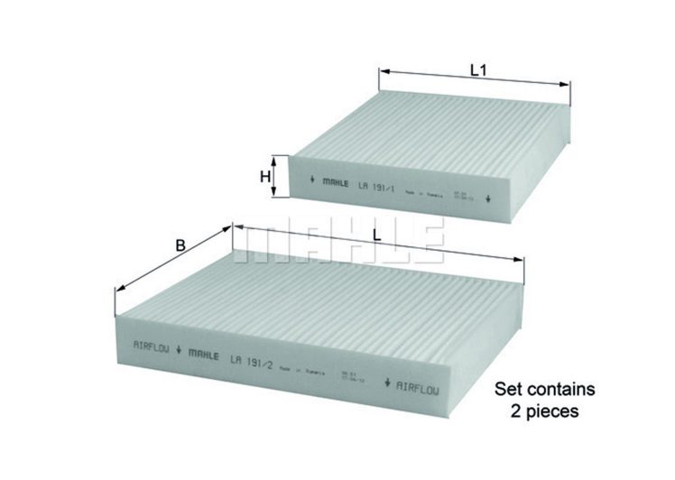 MAHLE filter kabine PEUGEOT LA 191/S P-207 06->