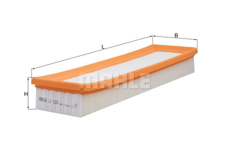 MAHLE filter zraka PEUGEOT LX 1634 P-206,P-307 1.4 16V 03-> ,C-4 1.4 16V 04->