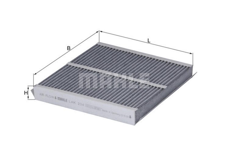 MAHLE filter kabine BMW LAK 234 CA. Z-4 03-> , sa aktivnim ugljenom