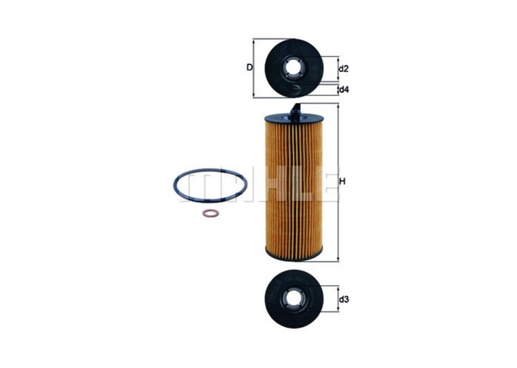 MAHLE filter ulja BMW OX 361/4D BMW 118D E81,E87 07->