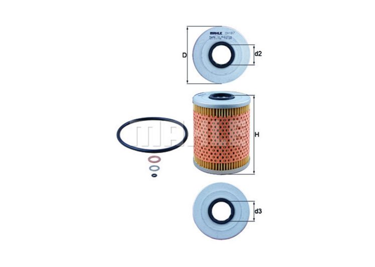 MAHLE filter ulja BMW OX 187D E46 M3 3.0 94->