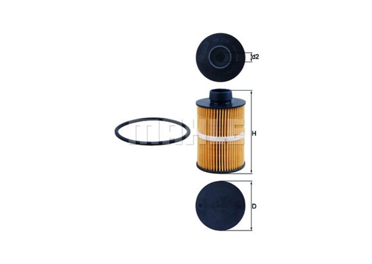 MAHLE filter nafte FIAT KX 208D DUCATO 2.8JTD 02-> ,DOBLO 1.3JTD 04->