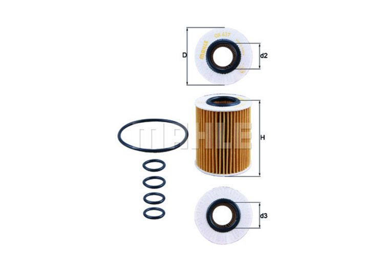 MAHLE filter ulja OPEL OX 437D CORSA D,ASTRA H,1.7CDTI 07->