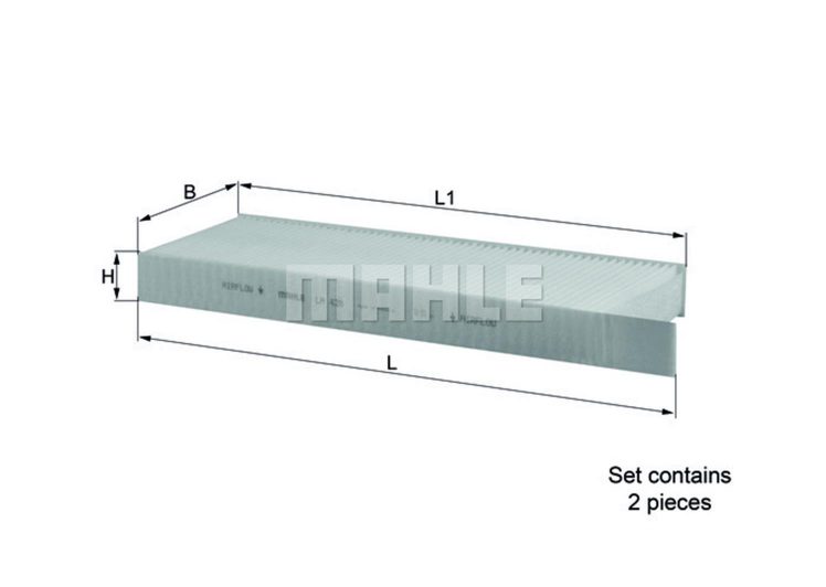 MAHLE filter kabine CITROEN LA 428/S BERLINGO 1.6HDI 08->
