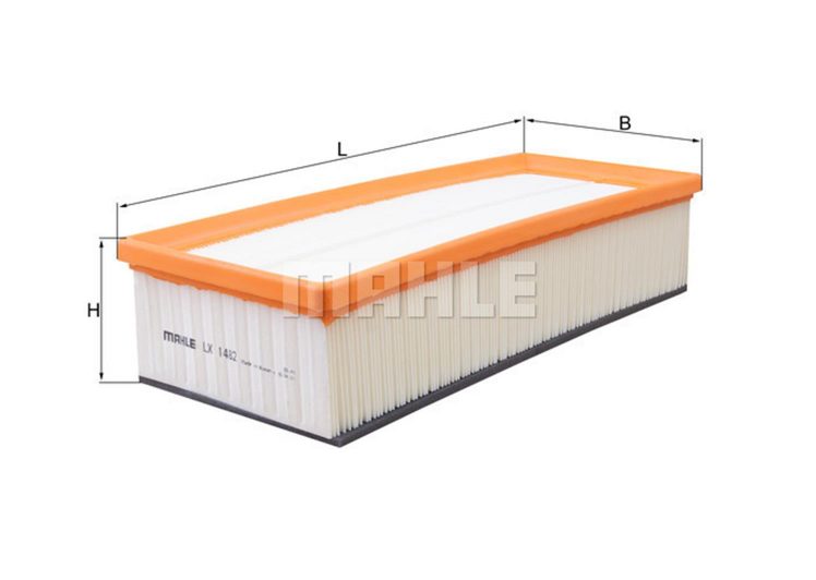 MAHLE filter zraka VW LX 1482 GOLF V,VI,PASSAT,TIGUAN,TOURAN,OC TAVIA 2.0TDI 03-> SA PREDFILOM