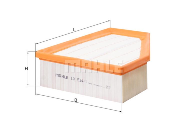 MAHLE filter zraka VW LX 934/1 PHAETON 3.2V6 02->
