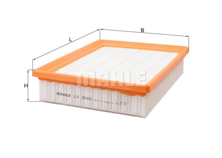 MAHLE filter zraka RENAULT LX 2085 LAGUNA III 2.0DCI 07->