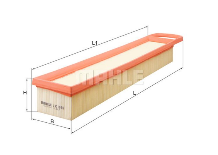 MAHLE filter zraka PEUGEOT LX 1969 P-207,308 1.6 16V 07->