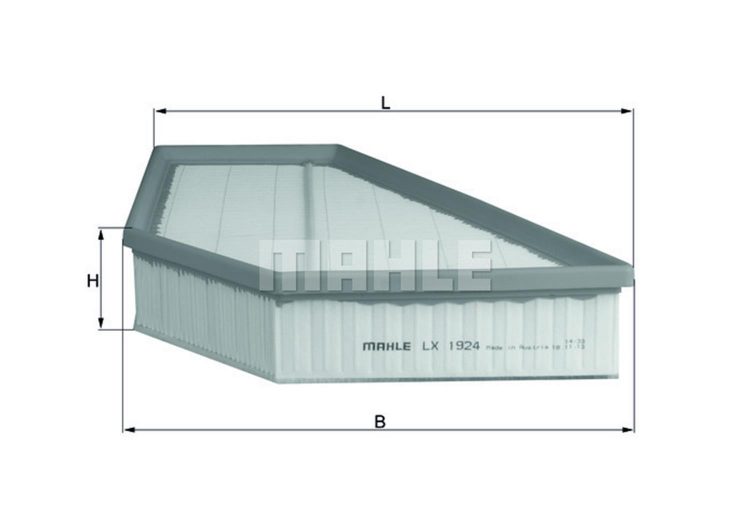 MAHLE filter zraka VOLVO LX 1924 S40,C30 2.4 06->