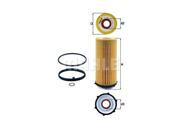 MAHLE filter ulja BMW OX 560D 3,5,7,X-5,X-6 3.0-4.0D 09->