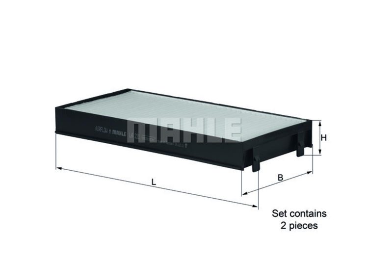 MAHLE filter kabine BMW LA 221/S X5 E70,71 07->