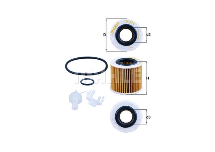 MAHLE filter ulja TOYOTA OX 416D2 YARIS,AURIS,JUSTY 1.3VVT 09->
