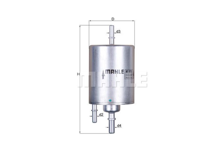 MAHLE filter benzina AUDI KL 571 A-4,A-6,A-8 2.0-4.2 FSI 04->