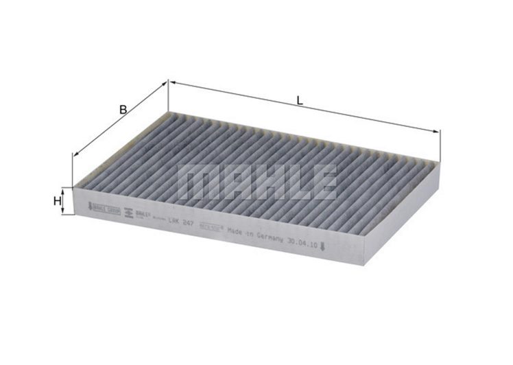 MAHLE filter kabine CHRYSLER LAK 247 300C 04-> , sa aktivnim ugljenom