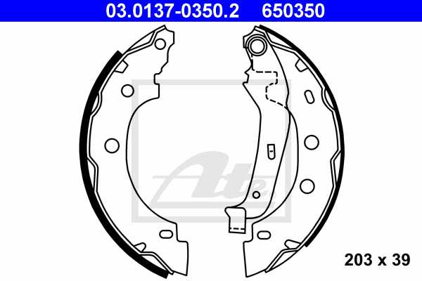 ATE pakne RENAULT 03.0137-0350.2 kangoo 1.5dci 02 -> 203×37