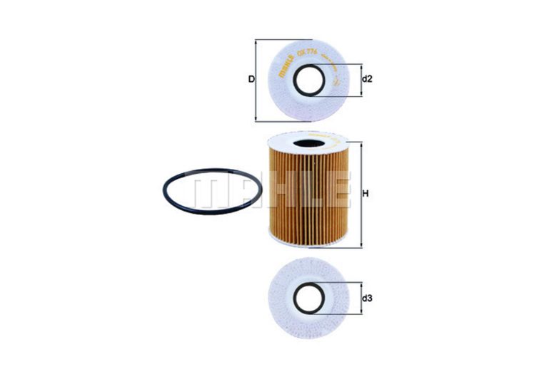 MAHLE filter ulja LAND ROVER OX 776D DISCOVERY,C-5,407 3.0D 09->