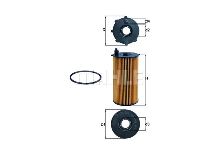 MAHLE filter ulja JEEP OX 354D CHEROKEE,WRANGLER 2.8CRD 04->