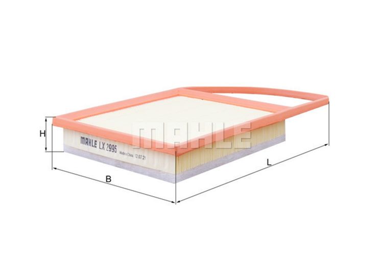 MAHLE filter zraka PEUGEOT LX 2995 P-207,P-308,C-5,BERLINGO 1.6HDI 09->