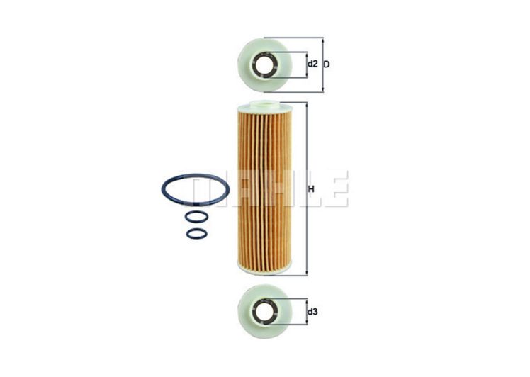 MAHLE filter ulja MB OX 183/2D/OX 183/5D C,E-KLASA 180-250 CGI 07->