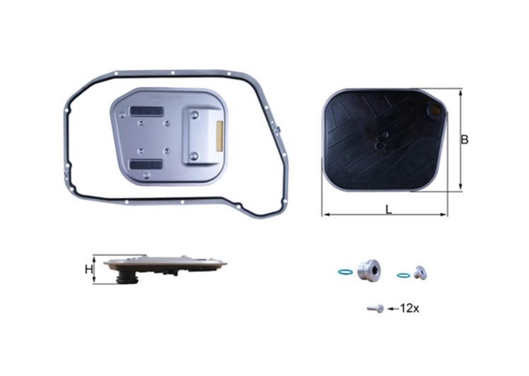 MAHLE filter ulja mjenjača AUDI HX189KIT Q5 3.0 TDI QUATTRO 08->