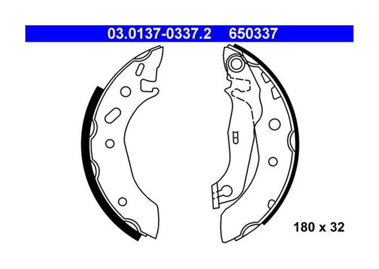 ATE pakne FORD 03.0137-0337.2 ka 1.3 97 -> 180×31